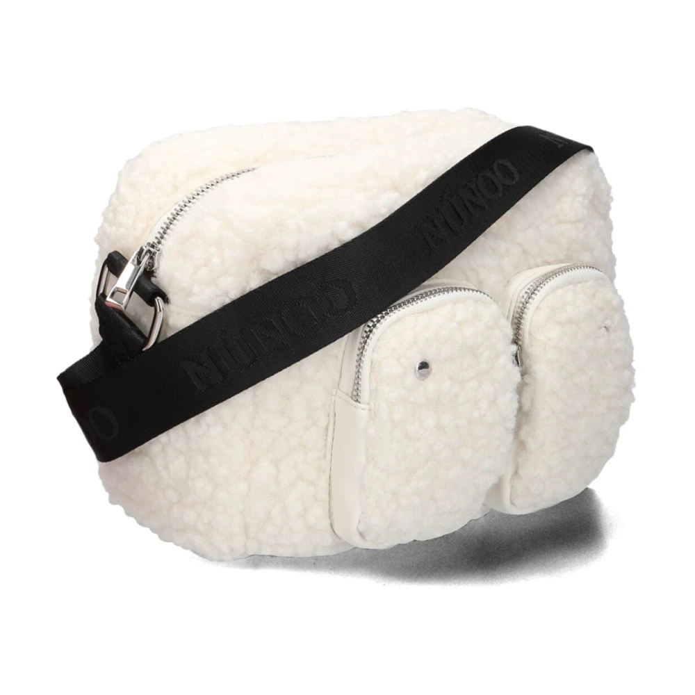 Núnoo Beige Teddy Schoudertas Beige Dames