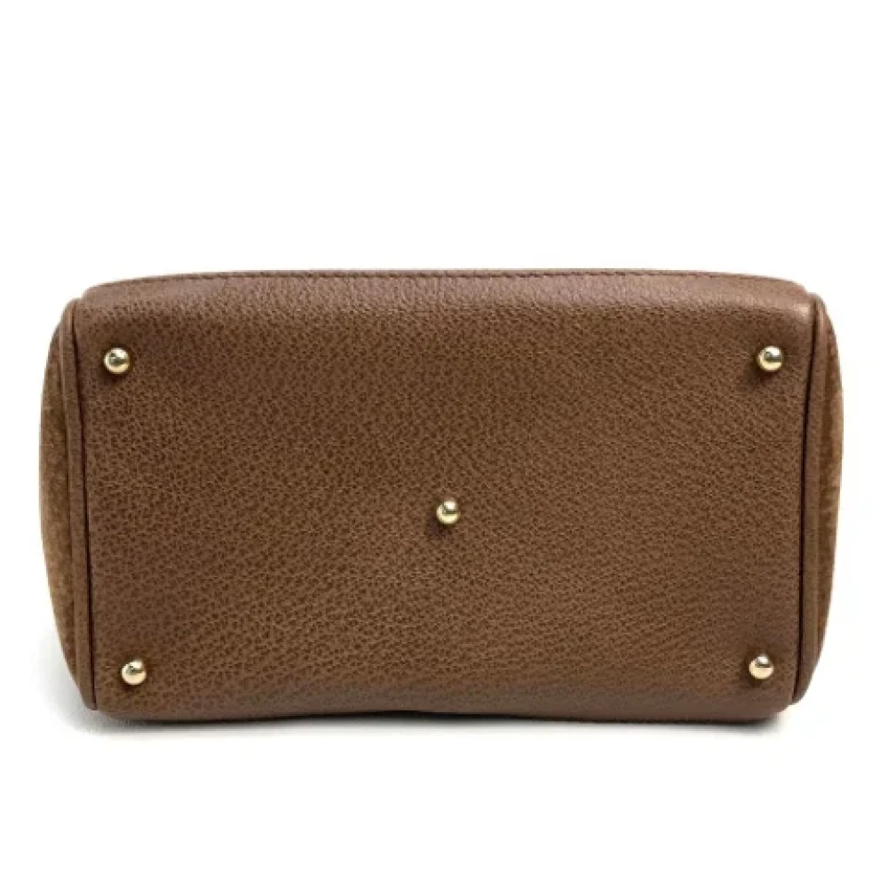 Gucci Vintage Pre-owned Suede gucci-bags Brown Dames