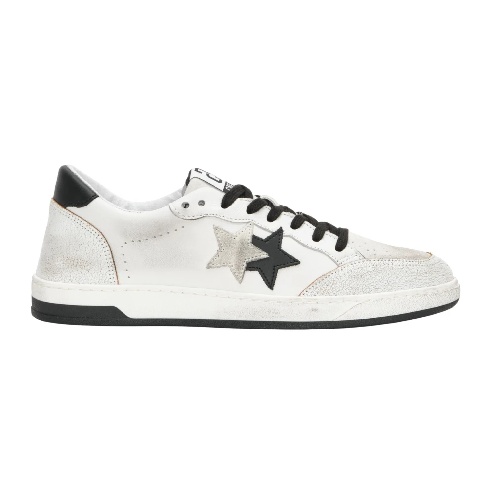 2Star Handgemaakte Italiaanse Leren Sneakers Vrouwen Dames Schoenen Wit