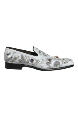 Floral Embellished Loafers