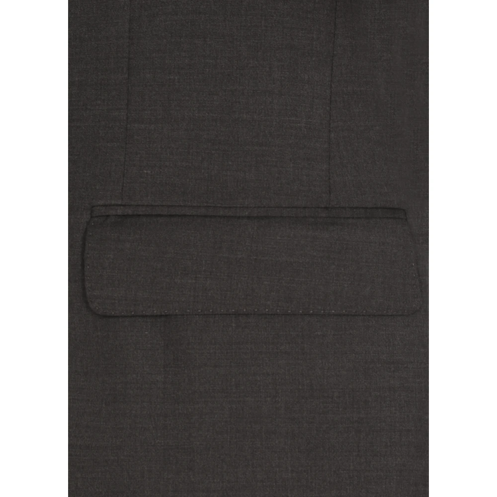 Lardini Grijze dubbelrijige wollen pak Gray Heren