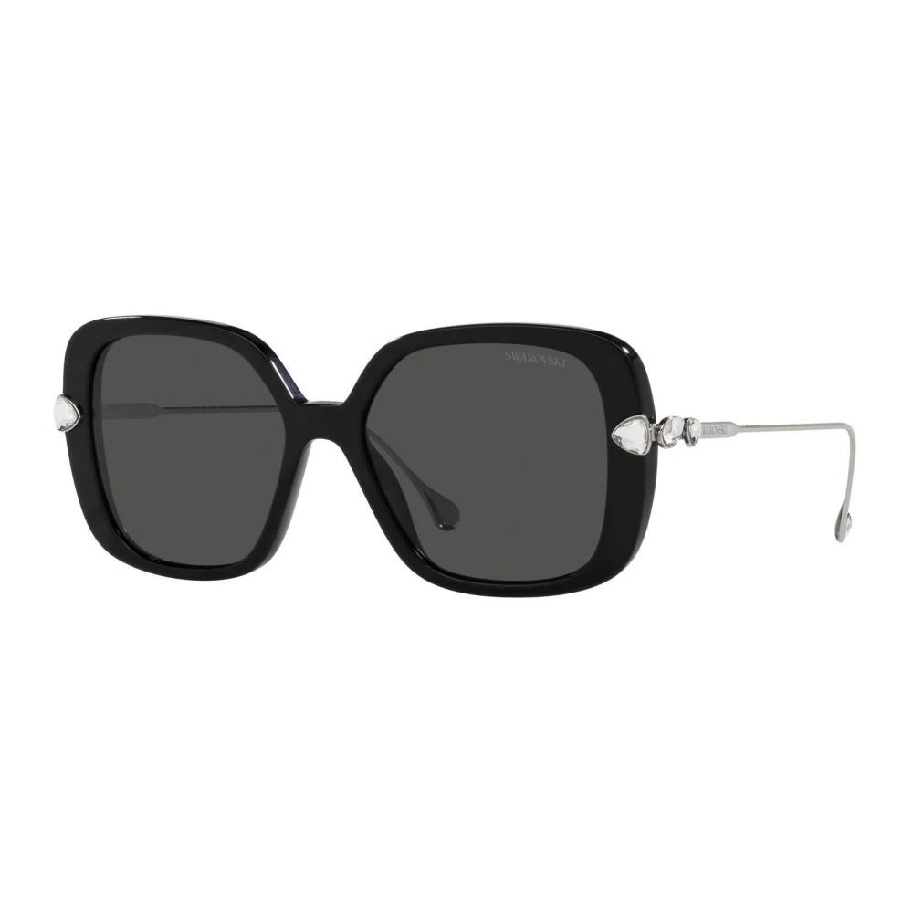 Swarovski Women's Black Sunglasses, 55 Mm, Acetate Sunglasses