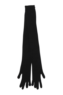 black-knit-winter-gloves