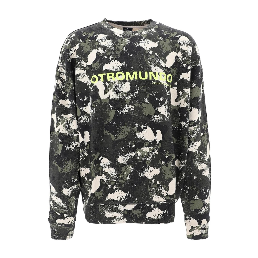 Marcelo Burlon Camouflage Sweatshirt met Front Print Multicolor Heren