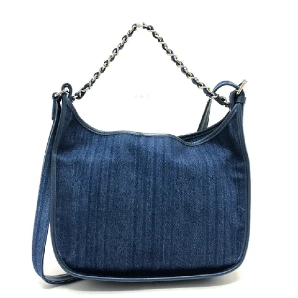 Chanel Vintage Pre-owned Denim chanel-bags Blue Dames