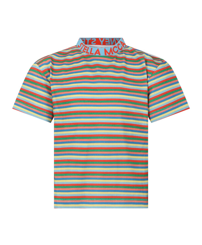 t-shirt-en-coton-multicolore-a-manches-courtes