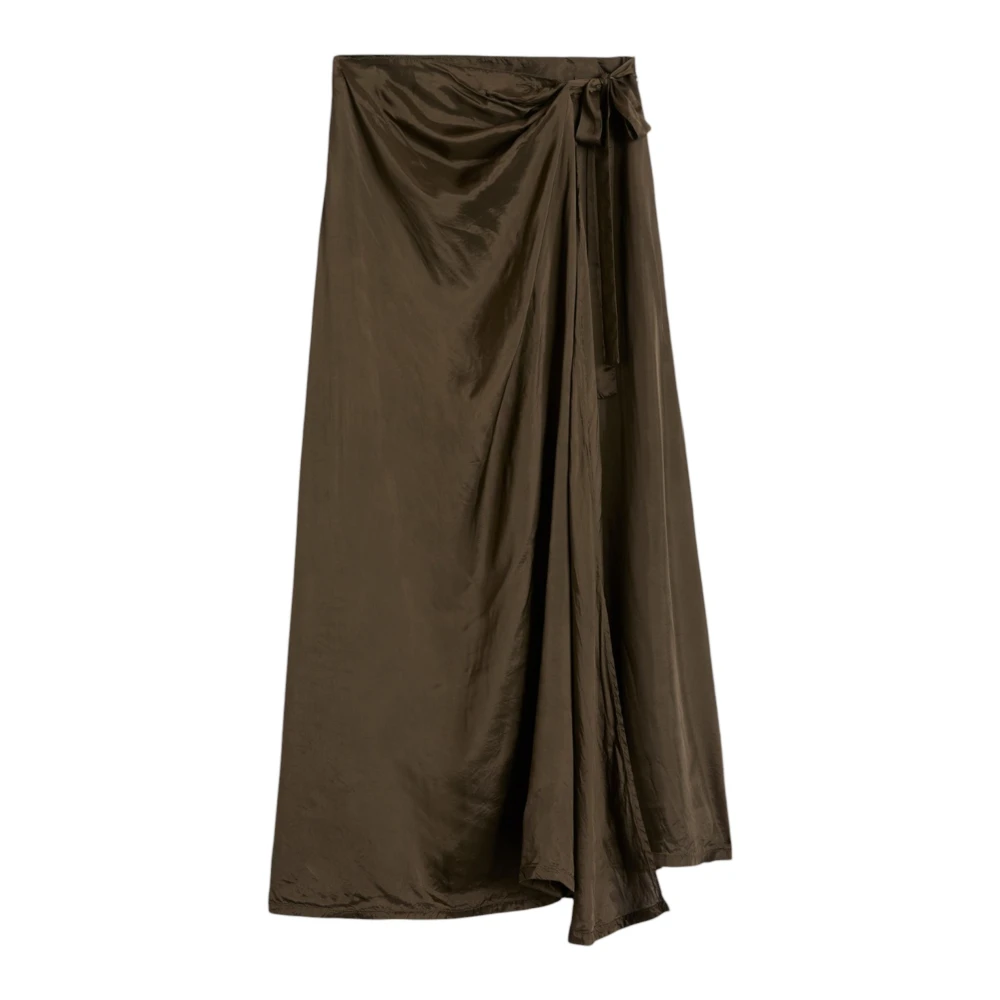 Aspesi Women's Green Gonna 2294 Wrap Skirt - Maxi Skirts - L - Skirts