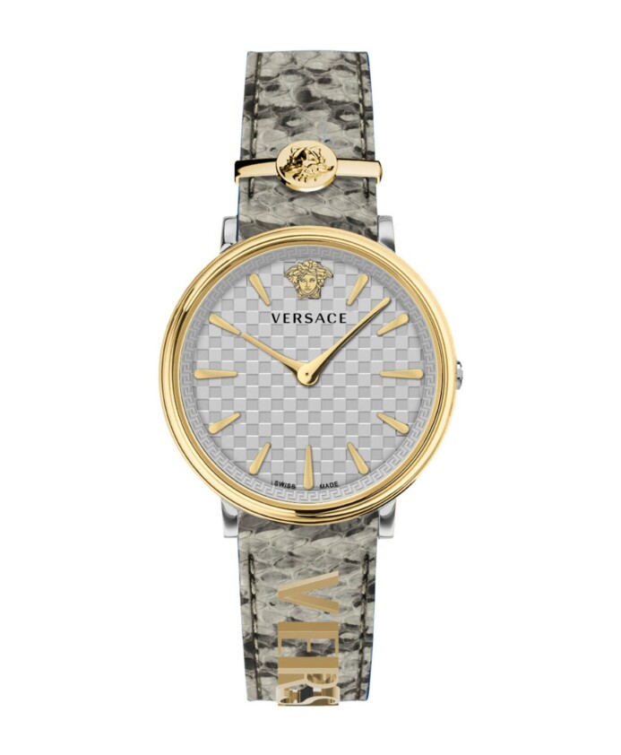 v-circle-grey-gold-womens-watch
