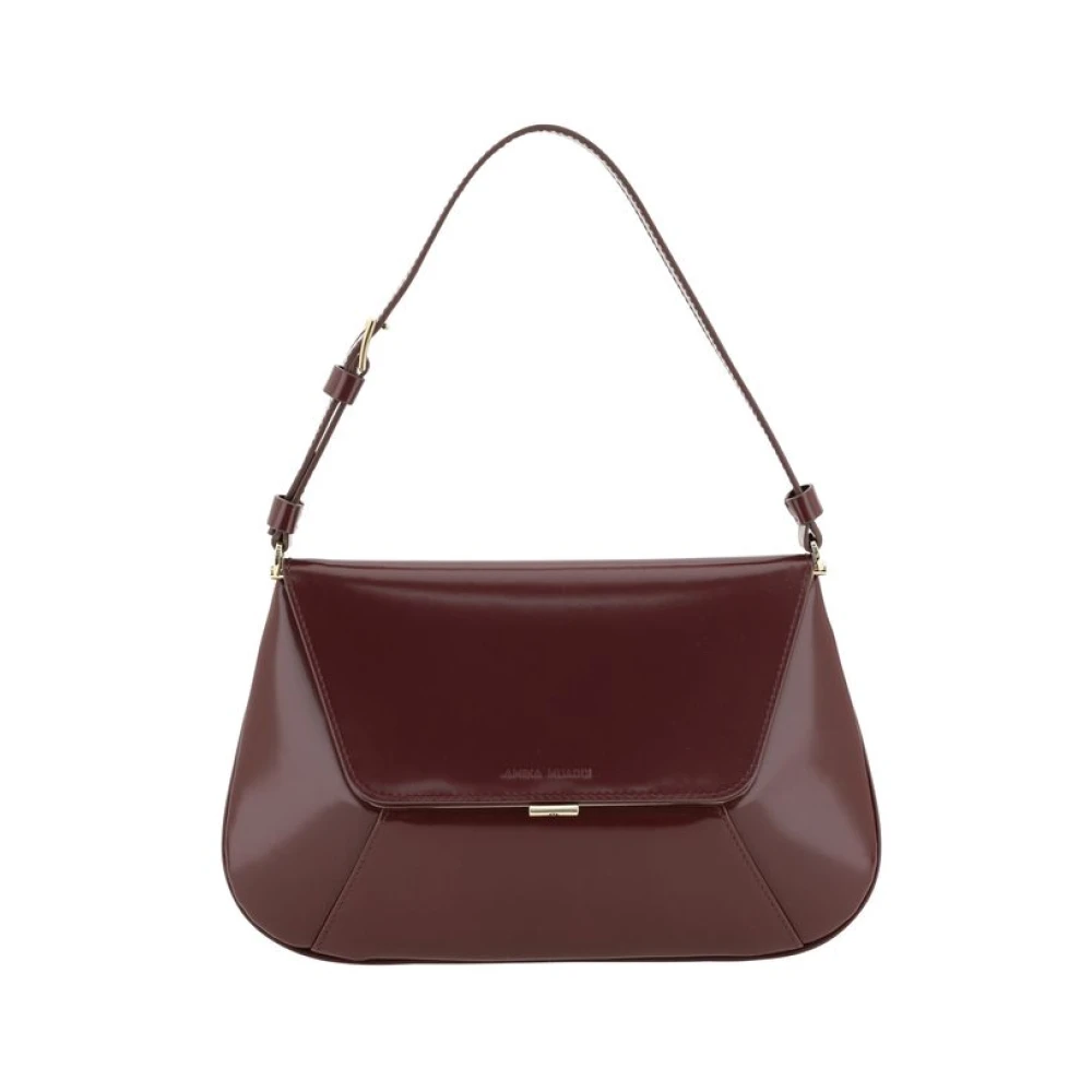 Amina Muaddi Elegante Geometrische Schoudertas Brown Dames