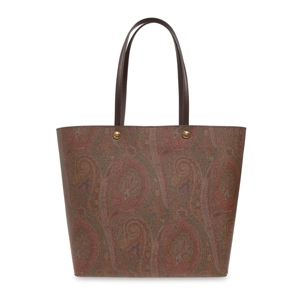 Etro Brown Shopping Bags, Female, One Size, Essential Xl Shopper Bag