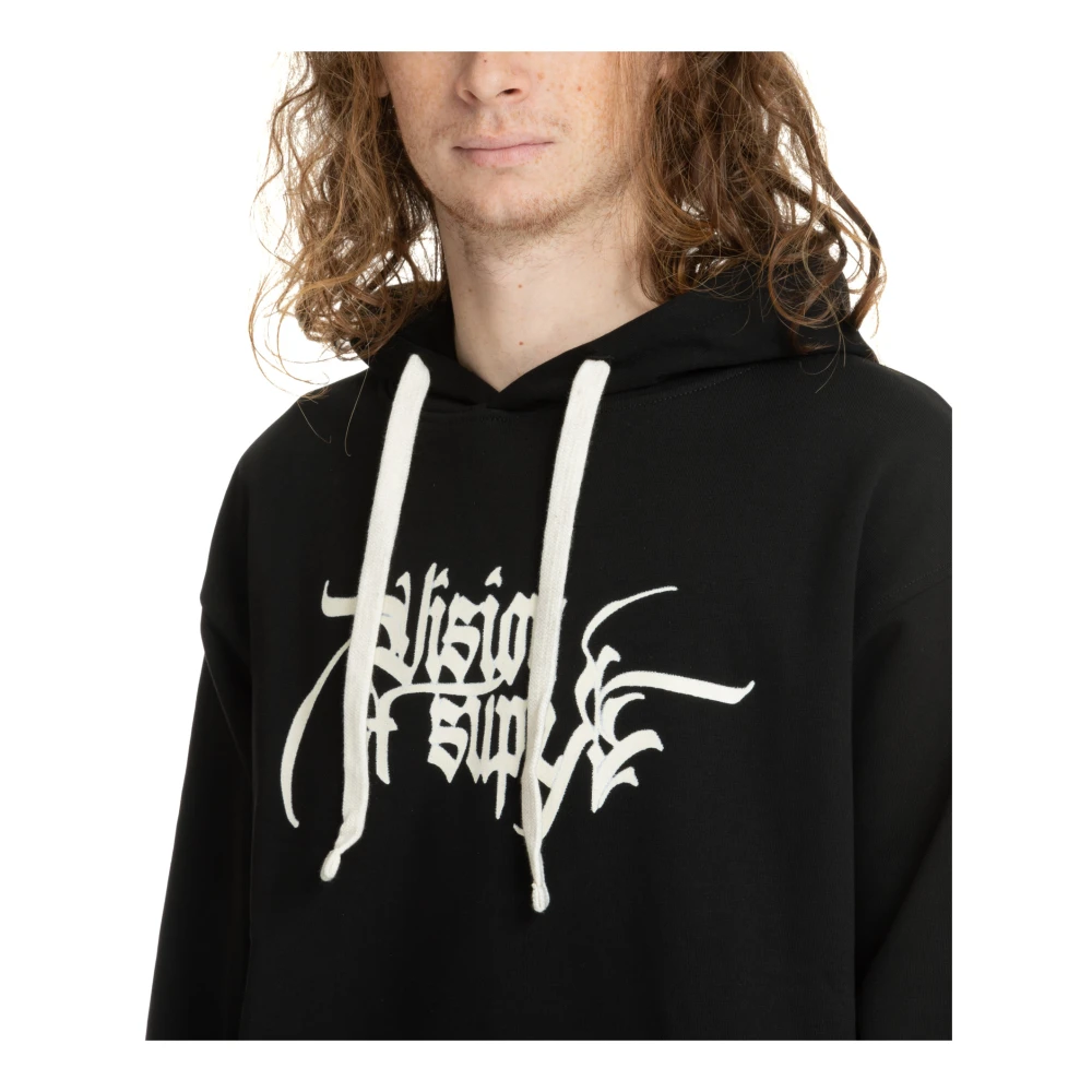 Vision OF Super Engel Standbeeld Patroon Hoodie Black Heren