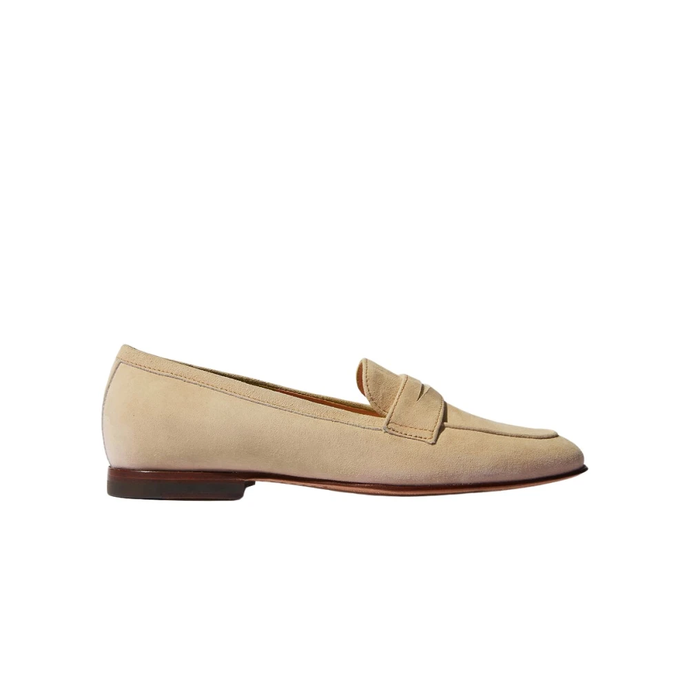 Scarosso Valeria Penny Loafers Beige, Dam