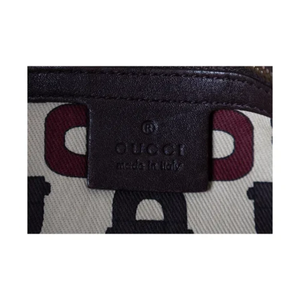 Gucci Vintage Pre-owned Leather gucci-bags Brown Dames