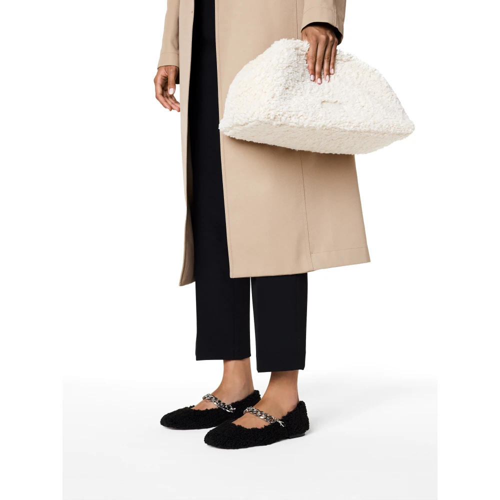 Kazar Studio Bont clutch tas in lichte kleur White Dames