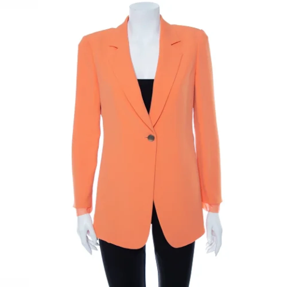 Armani Pre-owned Fabric outerwear Orange Dames