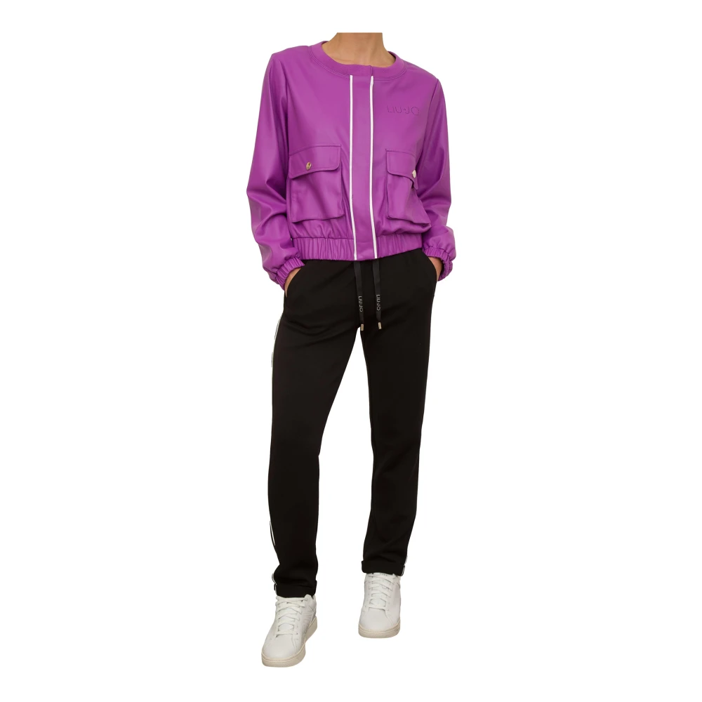 Liu Jo Paarse Coated Jas Purple Dames