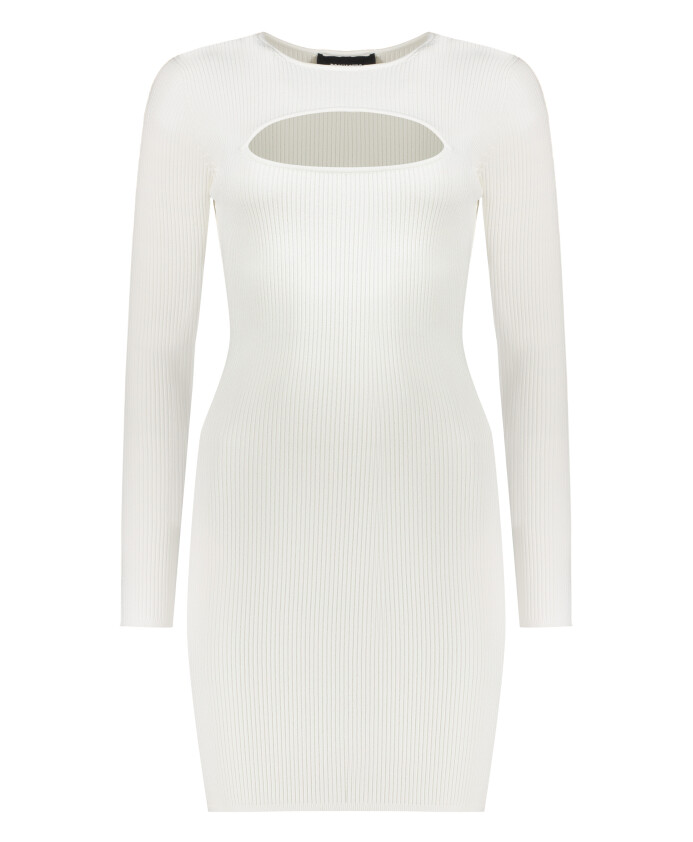 ribbed-cut-out-mini-dress