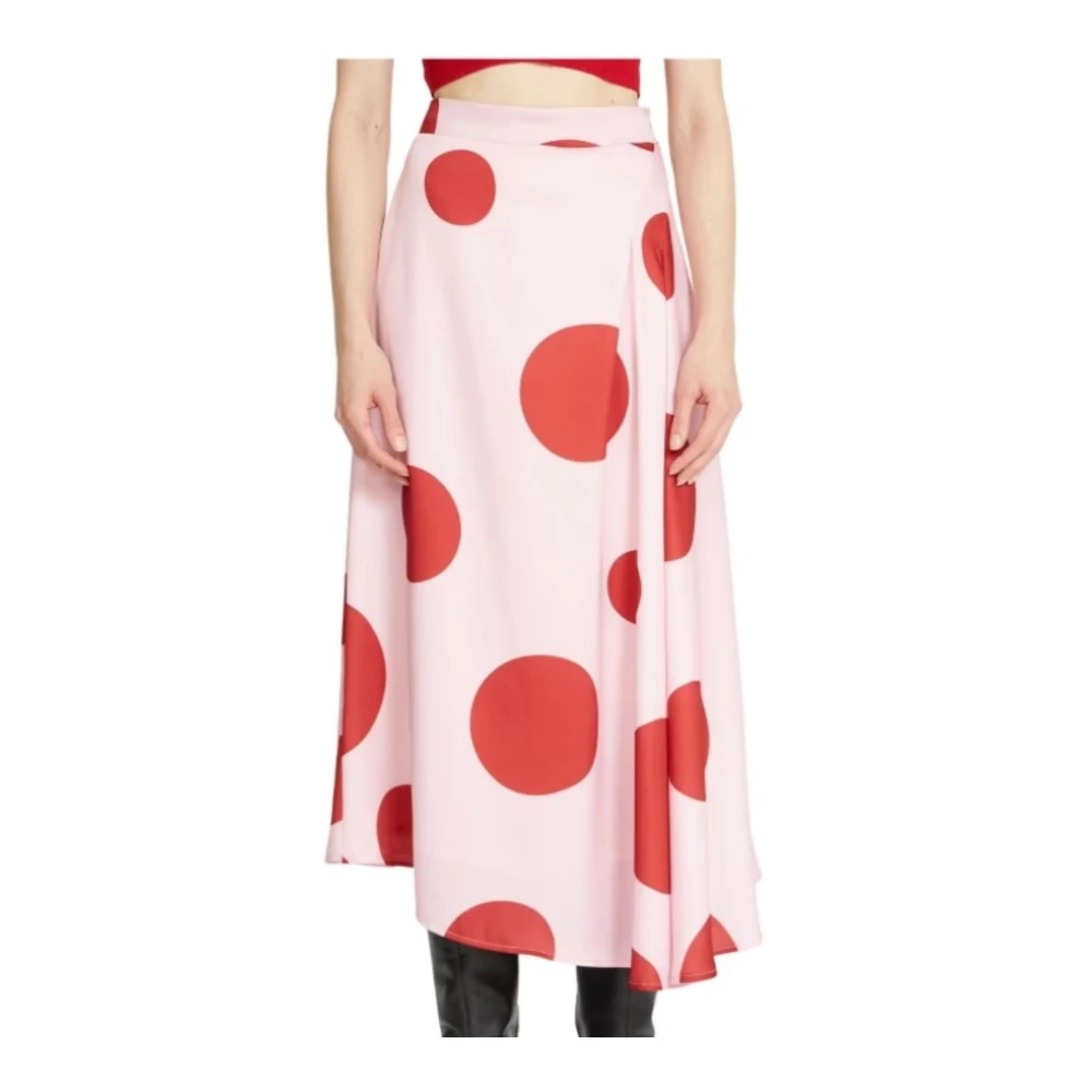 Silvian Heach Vrouw Roze Rokken Dames, S, Polyester, Lange Rok