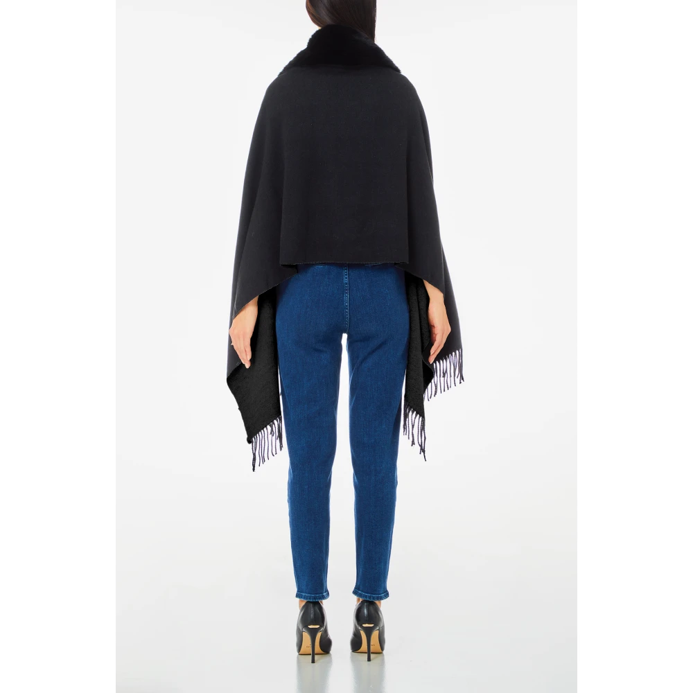 Blugirl Zwarte Sjaal Collectie Black Dames