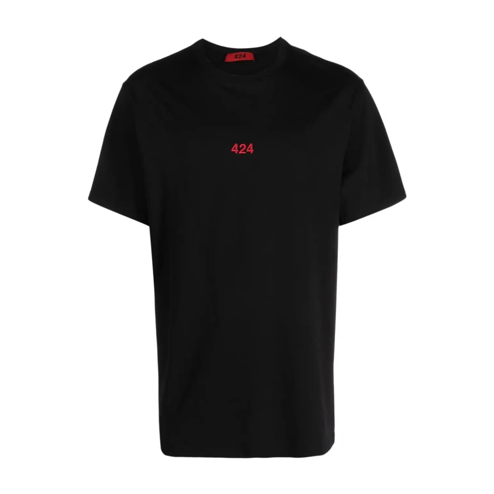 424 Stijlvolle Regular Fit T-Shirt Black Heren