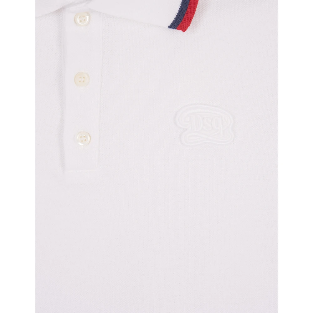 Dsquared2 Wit Poloshirt met Logo Borduurwerk White Dames