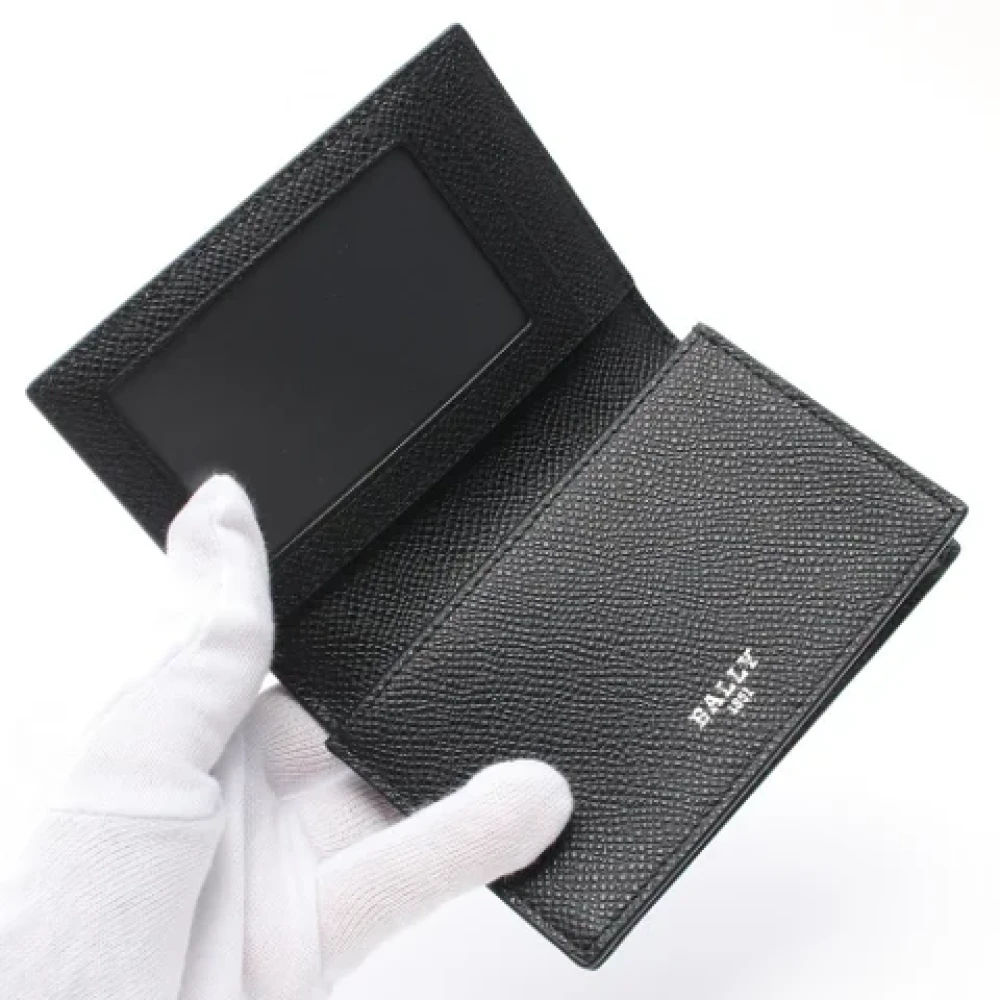 Bally Pre-owned Leather wallets Black Heren