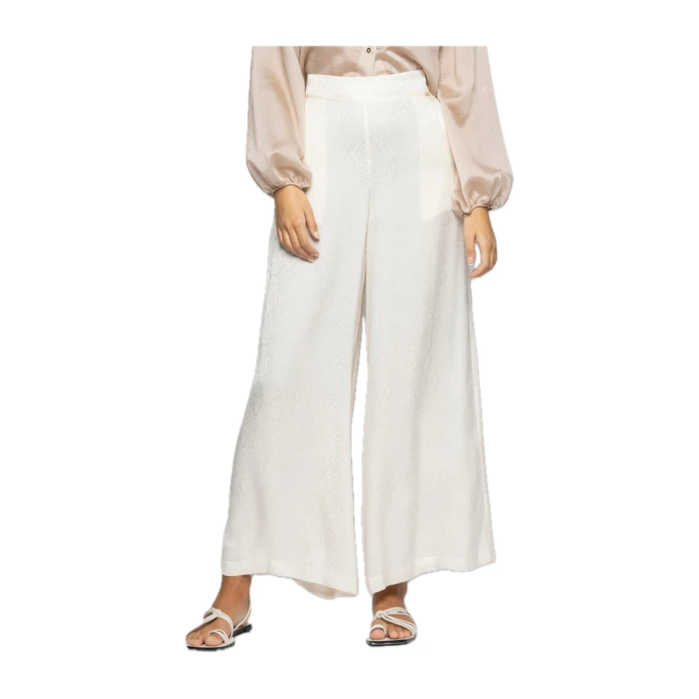 Kocca Elegante Viscose Broek White Dames