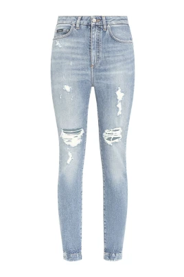 Förstörda Denim Jeans