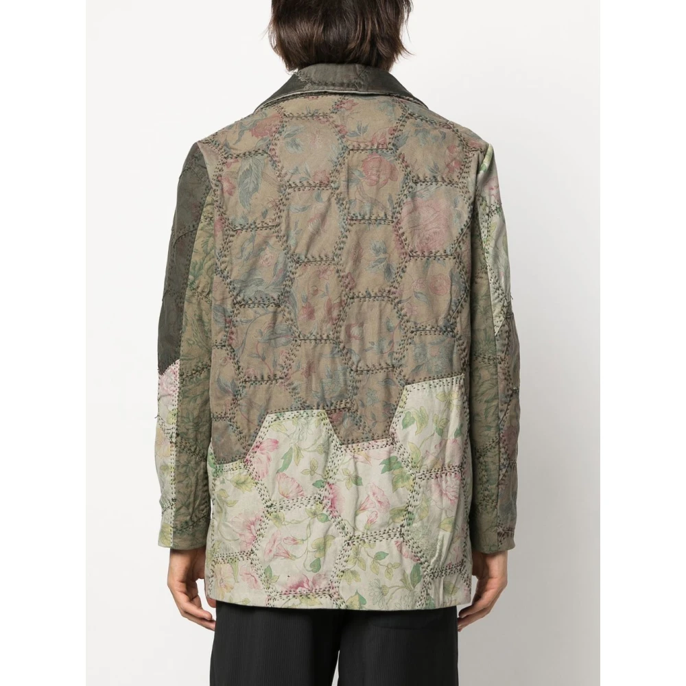 By Walid Losvallende Katoenen Patchjas Multicolor Heren