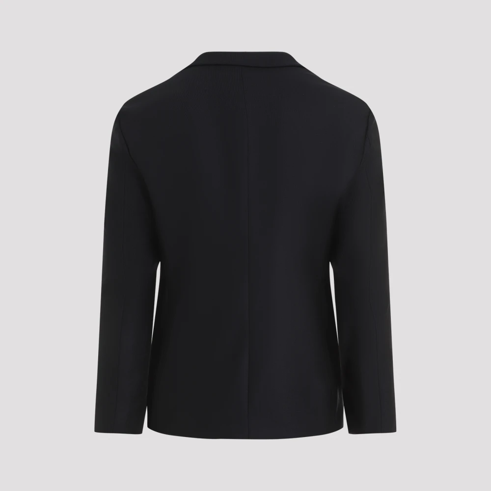 Giorgio Armani Blauwe Blazer voor Mannen Aw24 Blue Heren