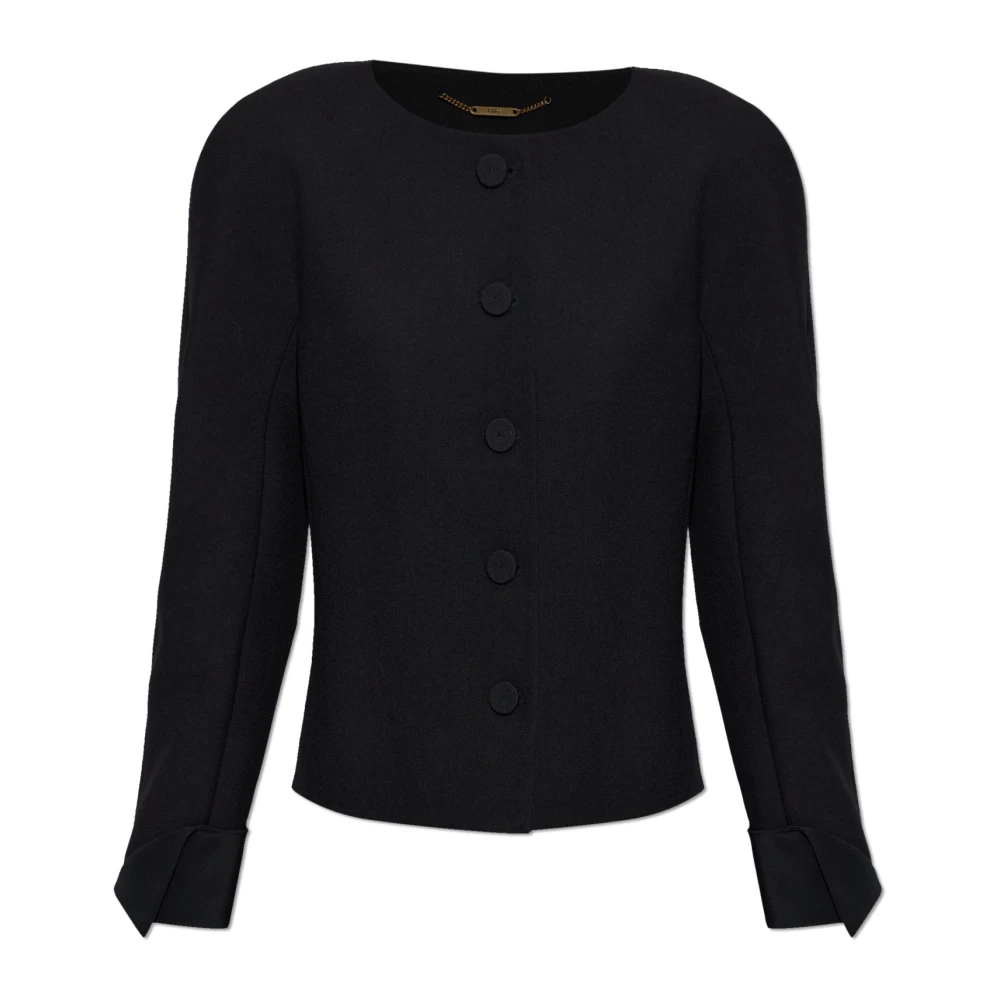 Chloé , Blazers, Female, Black, Xs, Blazer With Decoratively Finished Cuffs
