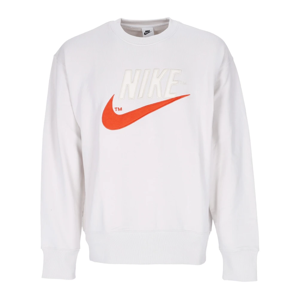 Nike Lichtgewicht Trend Fleece Crewneck Sweatshirt White Heren