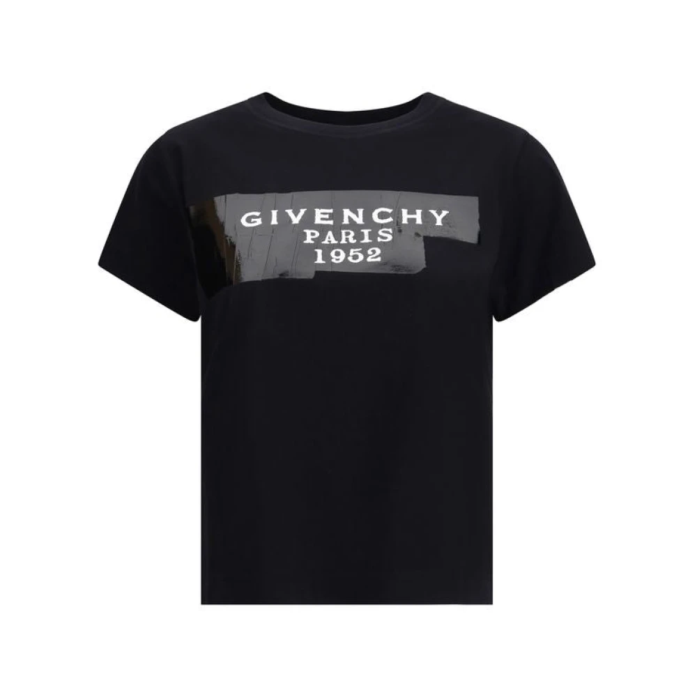 Givenchy Svart T-Shirt Med Tejp 3D-Tryck