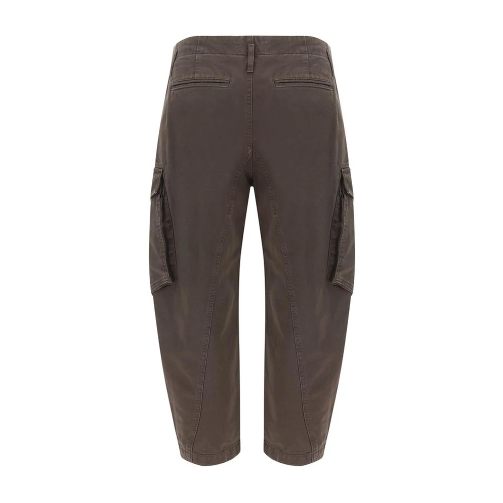 pinko Cargo Denim Broek met Paneelontwerp Brown Dames