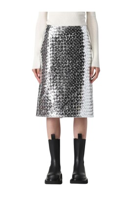 woven-metallic-leather-midi-skirt