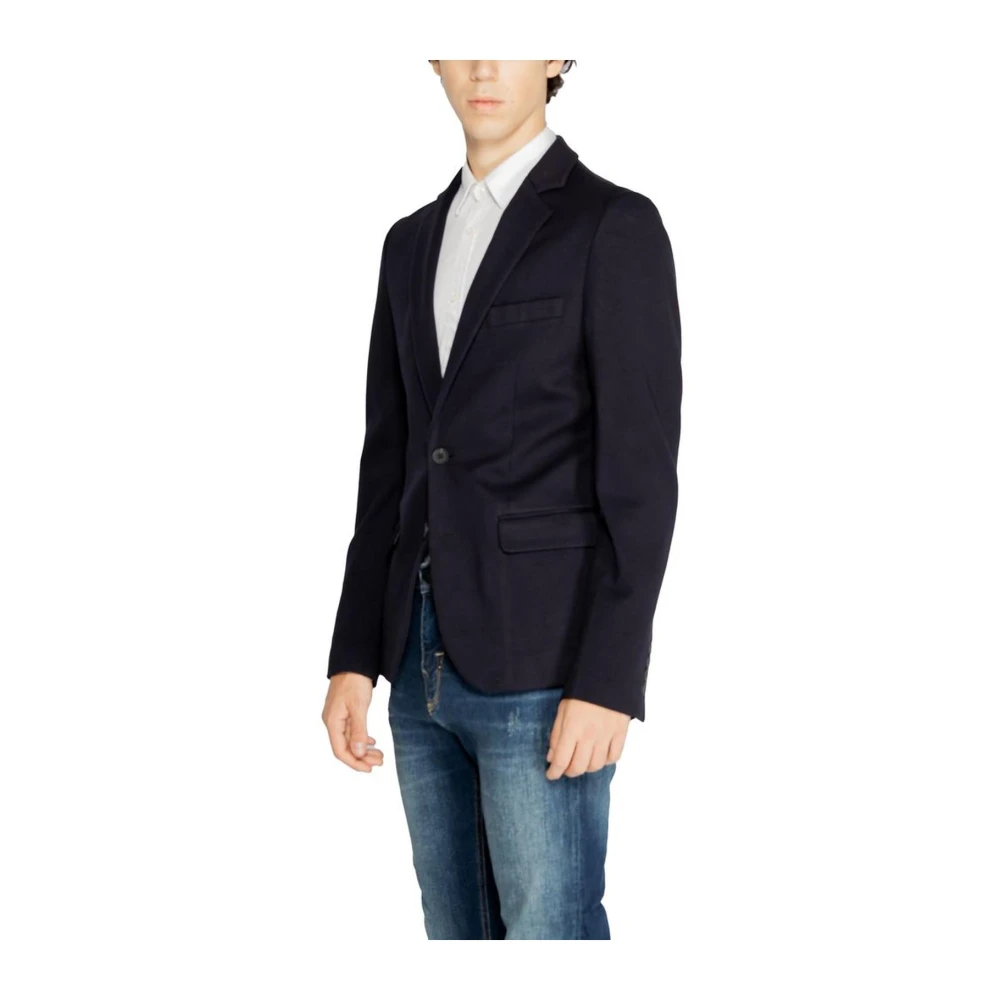Antony Morato Blauw Viscose Maatpak Heren Herfst Winter Blue Heren