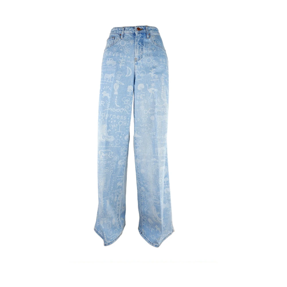 Don The Fuller Vida jeans med tryck Blue, Dam