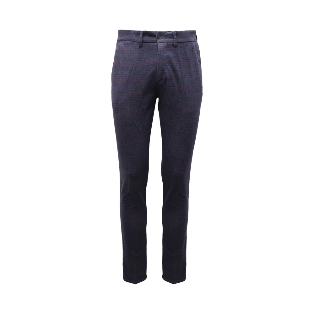 Harmont & Blaine Men's Blue Narrow Fit Trousers