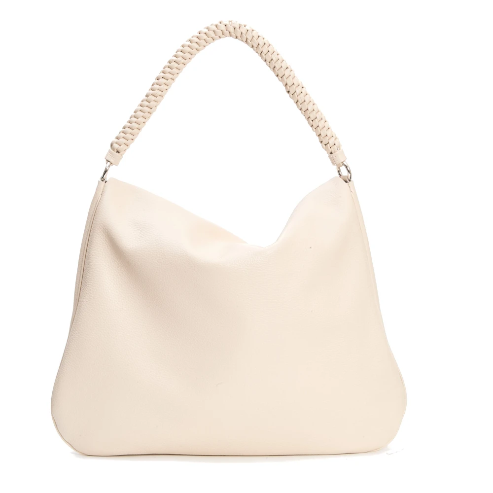 Orciani Witte Geweven Handtas Beige Dames