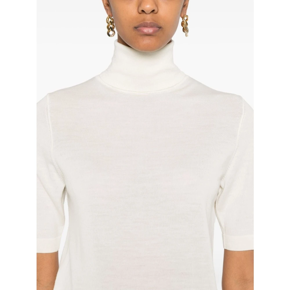 allude Crème Sweater Collectie Beige Dames
