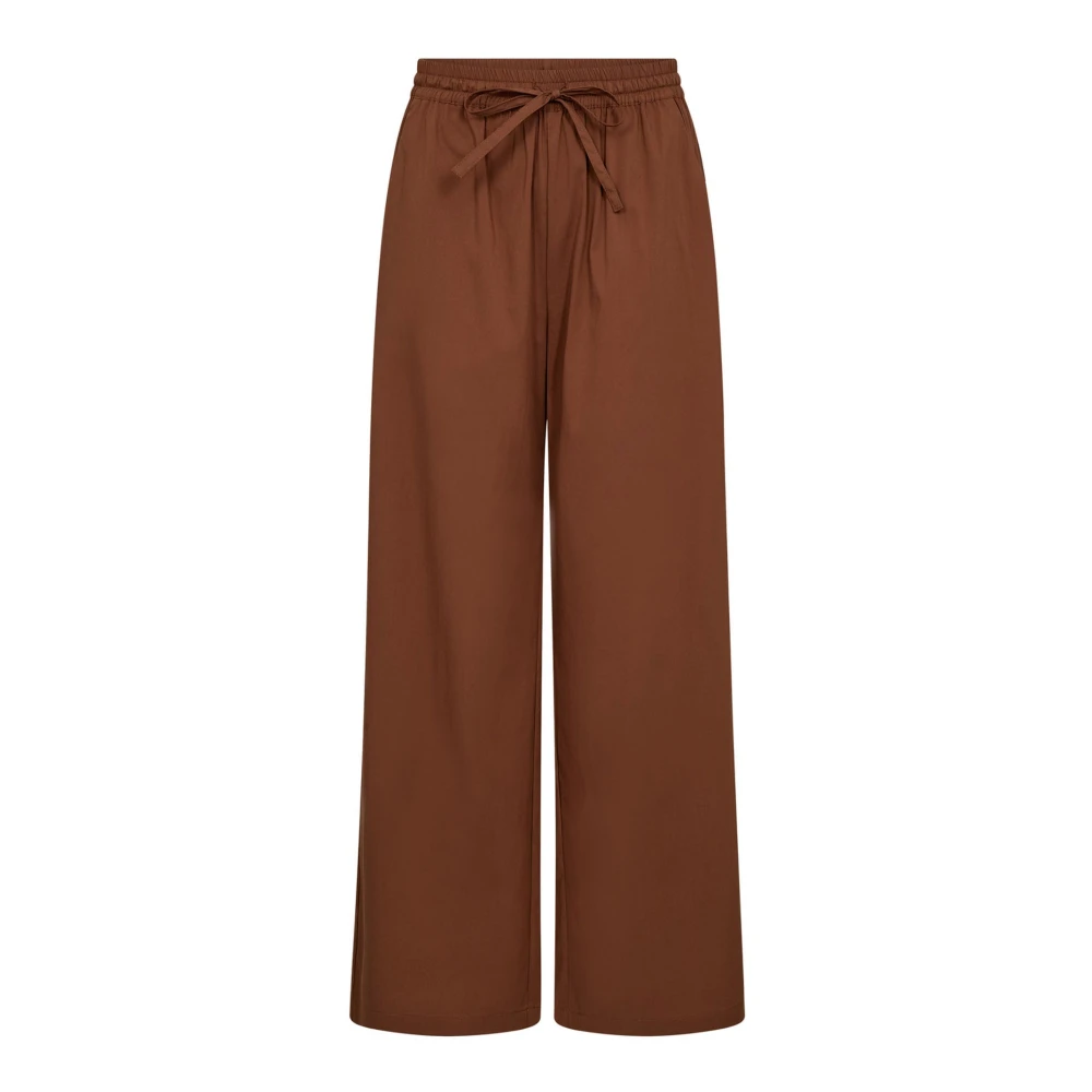 Co'couture Women's Brown Wide Trousers - Wide Trousers - Xs - Trousers