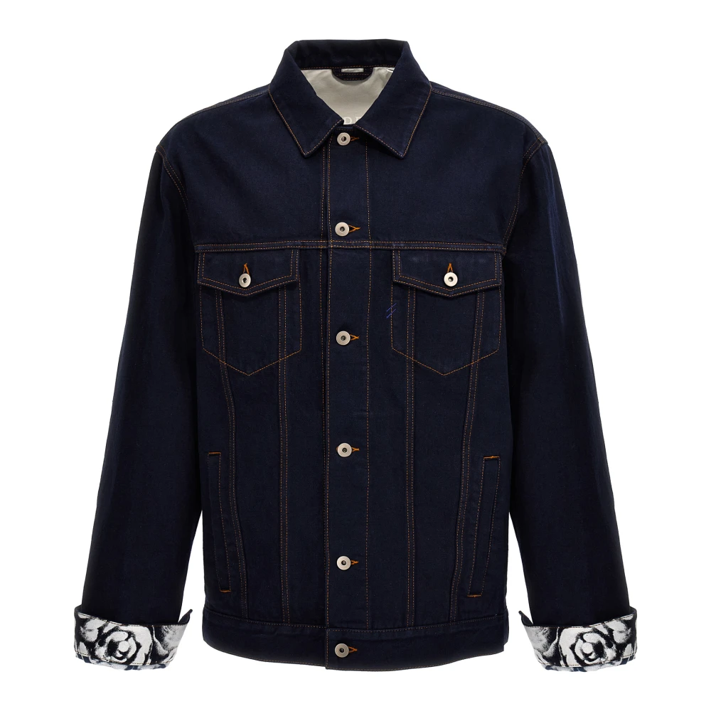 Burberry Men's Blue Denim Jackets, L, Jackets