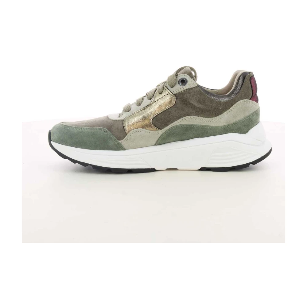 Xsensible Taupe Golden Gate Lady Sneakers Green Dames