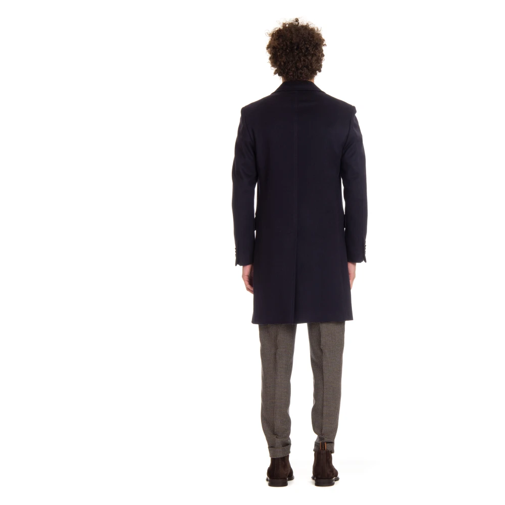 Ermenegildo Zegna Blauwe Jas met 3 Knopen Blue Heren