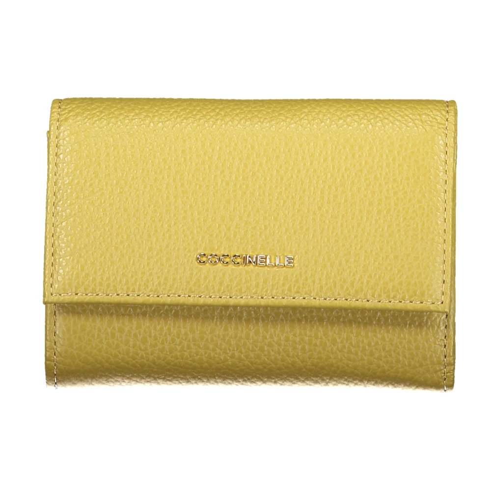 Coccinelle Women's Green Wallets & Cardholders, One Size, Metallic Soft Wallet