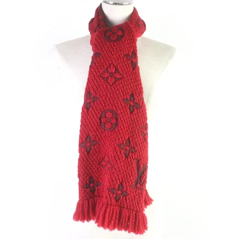 Louis Vuitton Vintage Pre-owned Silk scarves Red Dames