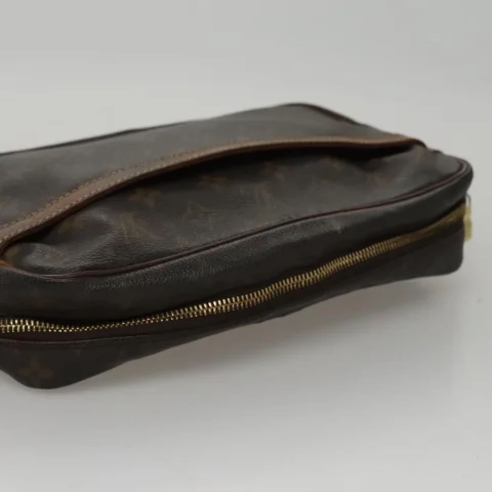 Louis Vuitton Vintage Pre-owned Canvas clutches Brown Dames