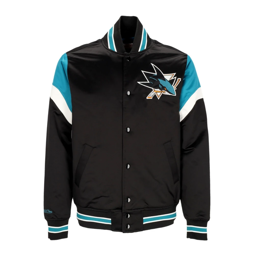 Mitchell & Ness San Jose Sharks Bomberjack Black Heren