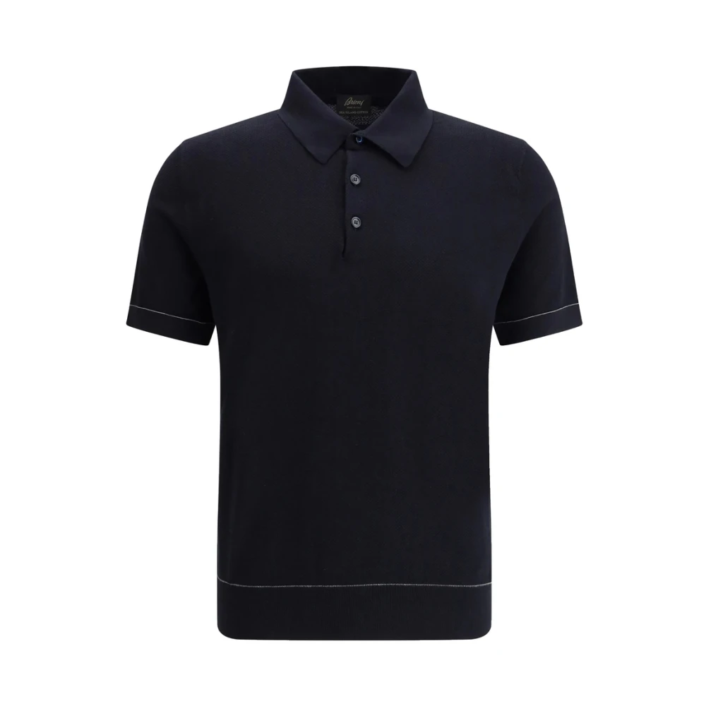 Brioni Men's Black Jumper - Polo Shirts - M - Tops