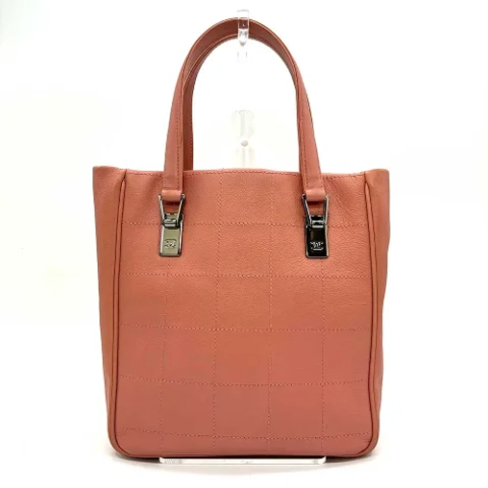 Chanel Vintage Pre-owned Leather handbags Pink Dames